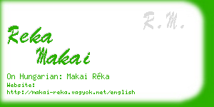 reka makai business card